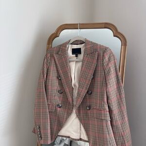 Stylish Plaid Blazer